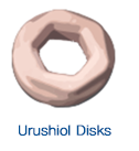 Styx’s Urushiol ceramic disk was created in a way the sap of the lacquer tree was fermented, matured, and contained in a ceramic (sericite) disk.